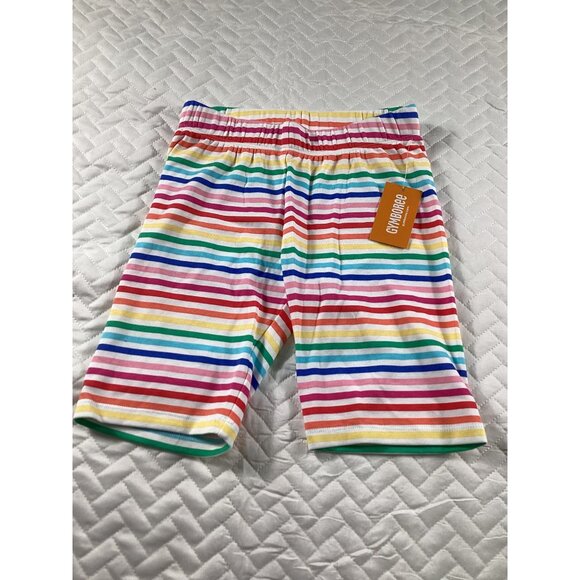 Gymboree Kids Rainbow Striped Cotton Shorts Size 10  Girls Wear soft NWT School - Picture 1 of 4